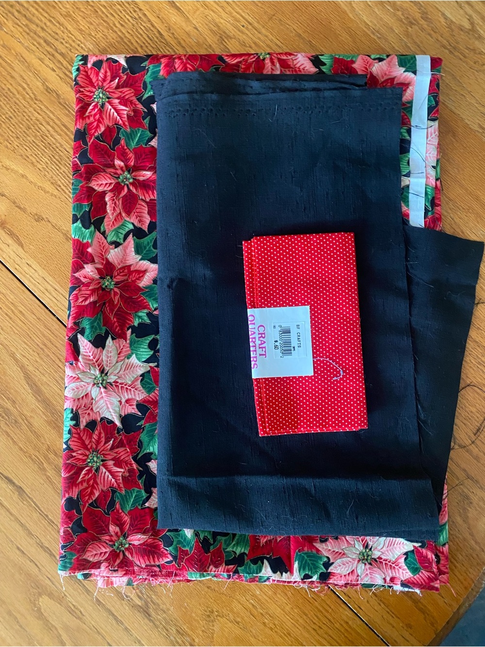 Christmas Poinsettia Fabric Bundle